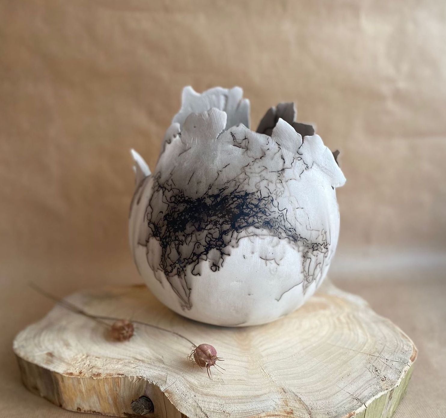 Horsehair Raku – Imprints of Earth